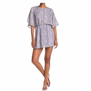 Parker Lavender Lyla Flared Sleeve Floral Dress